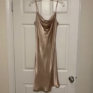 Gold Midi Dress